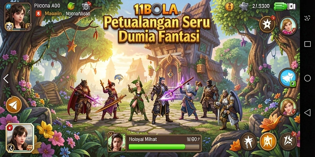 Gameplay seru 11BOLA dengan petualangan menarik dan karakter unik.