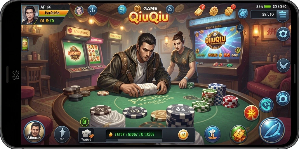 Screenshot gameplay API66 menampilkan kartu yang sedang dimainkan.