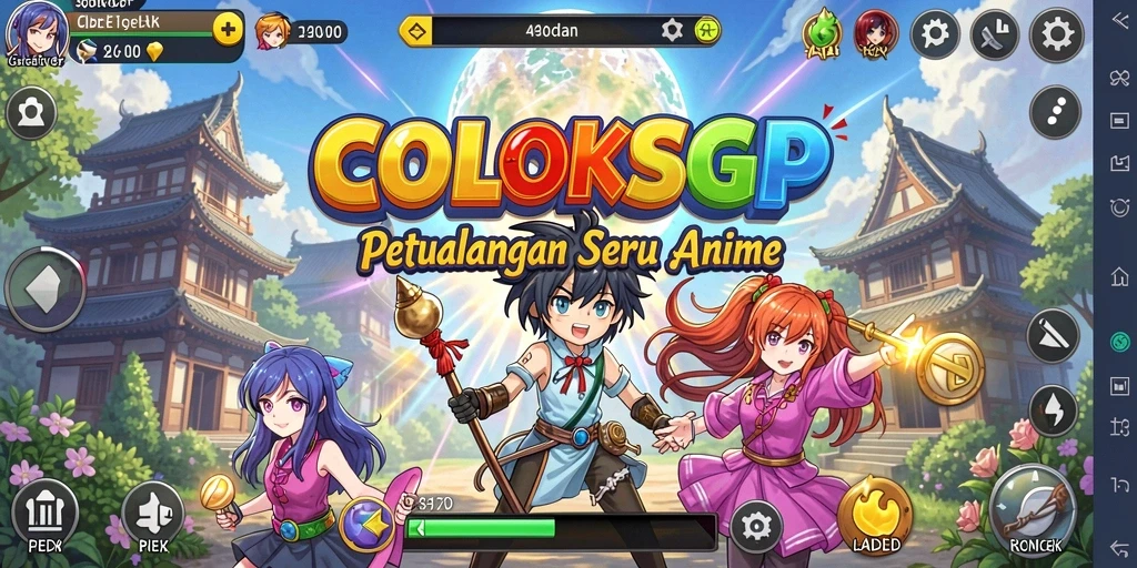 Tangkapan layar COLOKSGP menampilkan aksi seru dalam dunia Anime.