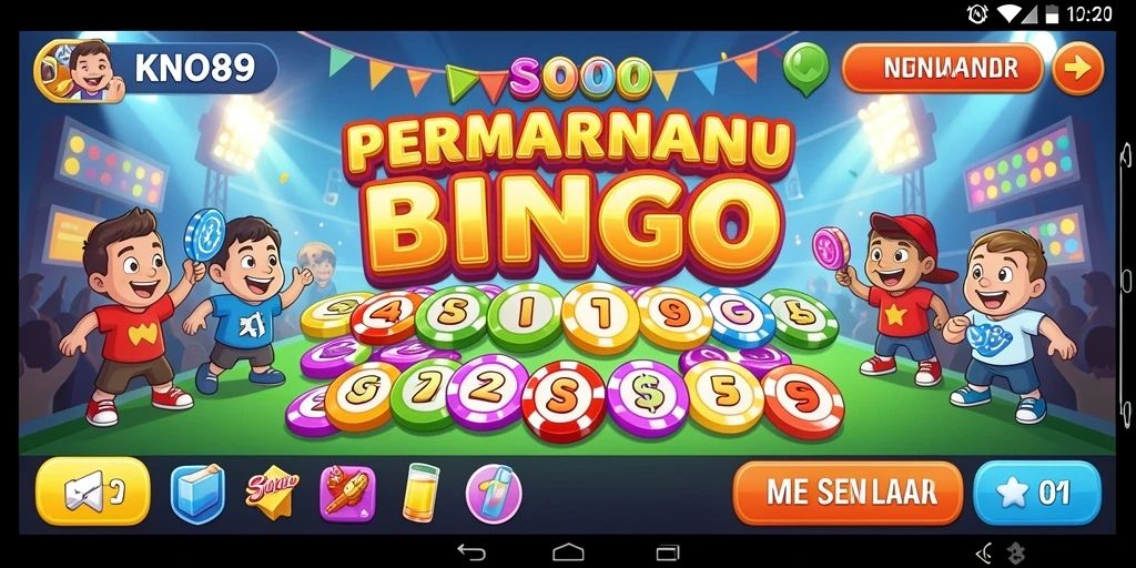 Tampilan gameplay KNO89 yang penuh warna dan menarik.