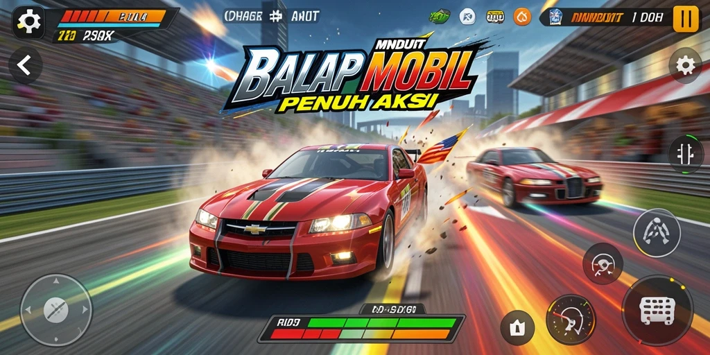 Gameplay Racing MNDUIT yang seru dan penuh aksi.