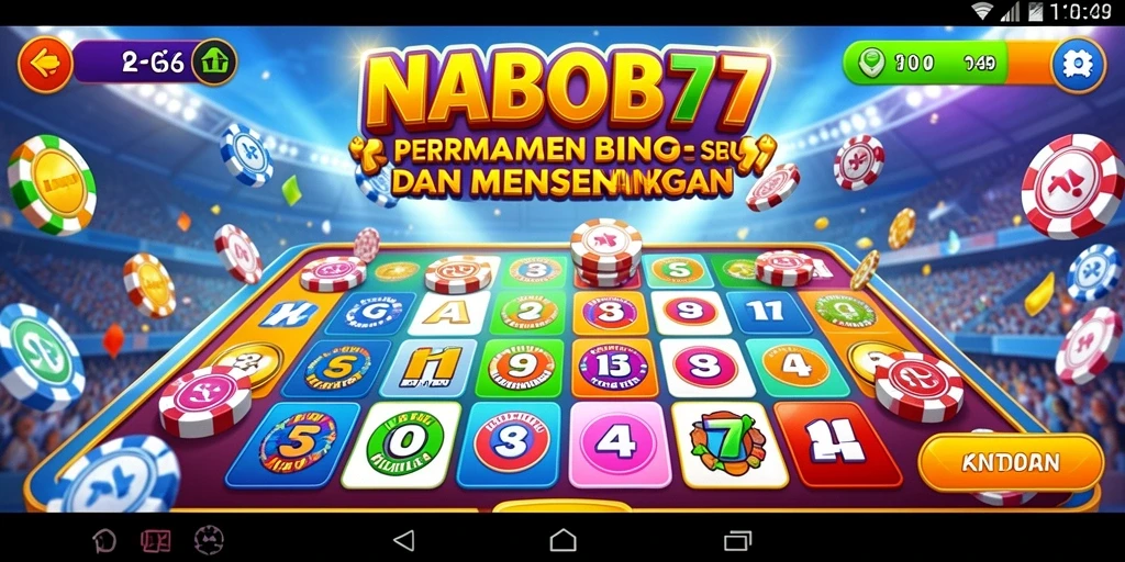 Tampilan gameplay Bingo yang seru dan interaktif di NABOB77.