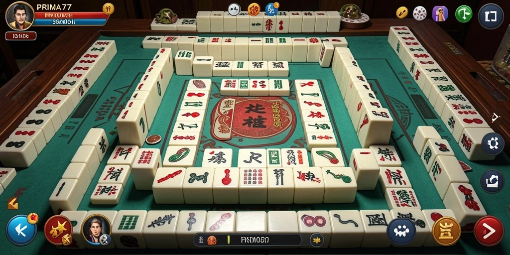 Tampilan gameplay menarik dari permainan Mahjong PRIMA77.