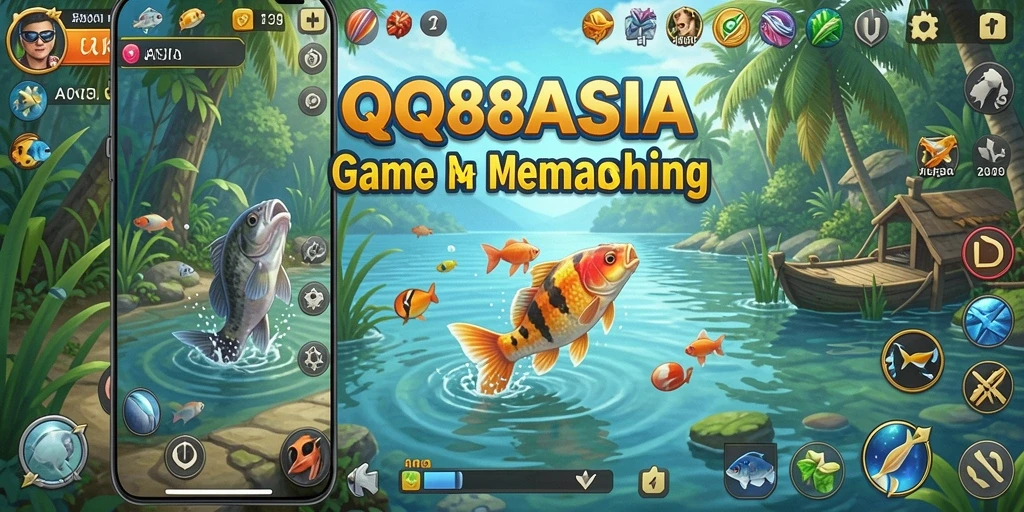 Tampilan seru dalam game memancing QQ88ASIA.