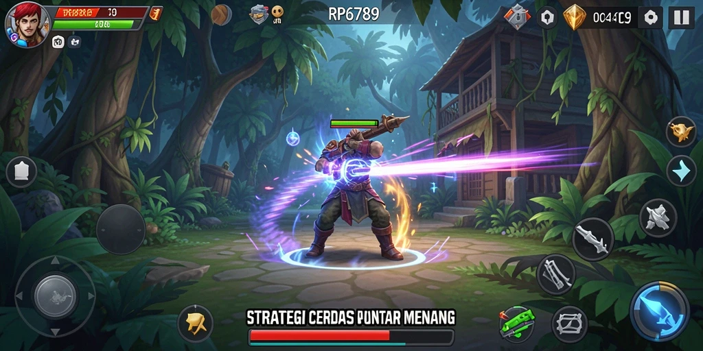 Screenshot RP6789 menampilkan aksi pertempuran yang intens dalam strategi.