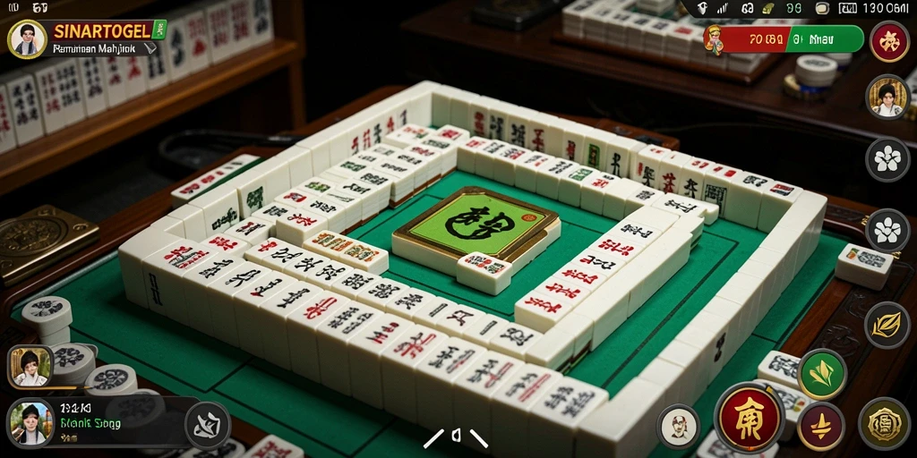 Tampilan gameplay SINARTOGEL yang mengasyikkan dalam permainan Mahjong.
