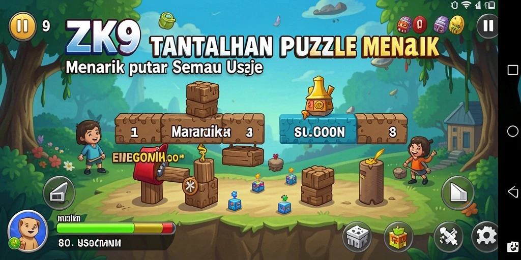 Gameplay menantang dan menyenangkan di ZK9.